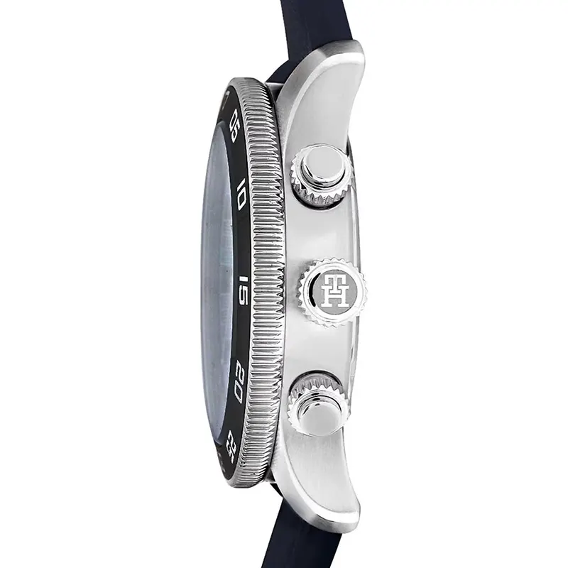 Tommy Hilfiger TH85 Blue Dial Leather Men's Watch Watch- 1792187